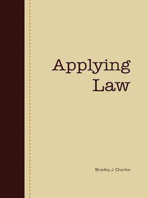 cover image of Applying Law